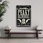 PEAKY BLINDERS Gun Print Birmingham CANVAS Art