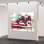 Air Jordan 1 NIKE Sneaker TRAINERS Canvas Wall ART