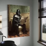 Darth Vader Toilet Star Wars CANVAS Wall Art