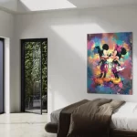 Mickey & Minnie MOUSE Walt Disney Canvas Wall ART