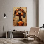 Funny Animal DOG Print CANVAS Wall Art